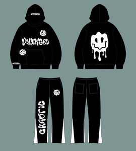 ชุดวอร์มสไตล์สตรีท100% สำหรับผู้ชายชุดวอร์มลำลองผ้าฟลีซ100% 280ผ้าโพลีเอสเตอร์ GSM - Product Image 2