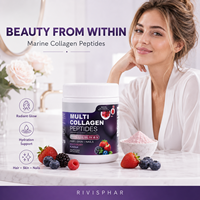 Poudre de peptides de collagène multi-fruits rouges OEM 281g – Complément beauté pour adultes pour cheveux, peau, ongles et éclat cutané