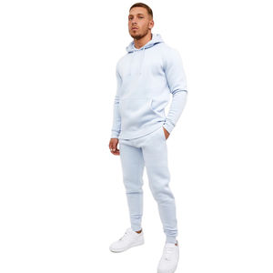 Material de alta calidad logotipo personalizado tamaño tira lateral ropa informal invierno cremallera chándales conjunto 100% algodón 450Gsm chándal de hombre - Product Image 2