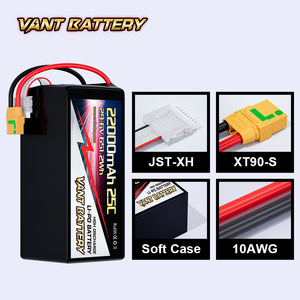 VANT Drone pili 6S <span class=keywords><strong>22</strong></span>.<span class=keywords><strong>2V</strong></span> 8S 29.6V <span class=keywords><strong>Lipo</strong></span> pil 22000mAh 25C/ 100C HV FPV pil için 7-8 inç 400-450mm X8 10 inç Drones - Product Image 3