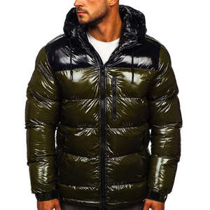 Custom Contrast <b>Padded</b> Polyester Bubble Puffer <b>Coat</b> <b>Waterproof</b> Breathable Warm Summer Unisex Long Thin Front Logo Jacket - Product Image 4