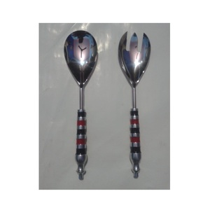 ชุดสลัดกวางเรนเดียร์2ชิ้นพร้อมเคลือบด้านสำหรับชุดเครื่องใช้บนโต๊ะอาหารของโรงแรมเคลือบด้วยแลคเกอร์และทองแดงโบราณสำหรับบ้าน - Product Image 2