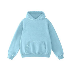 เสื้อฮู้ดดี้ทรงโอเวอร์ไซส์สไตล์วินเทจ ผ้าเฟรนช์เทอร์รี่ ผสมโพลีเอสเตอร์/คอตตอน ซักกรด ทรงบ็อกซี่ น้ำหนักมาก เหมาะสำหรับฤดูหนาว แบบยูนิเซ็กส์ สีสโตน - Product Image 4