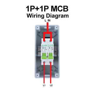 EV xe IP65 PV không thấm nước 3-Way mảng Combiner Box HT-3 1P + 1P AC ngoài trời MCB phân phối điện thiết bị chuyển mạch - Product Image 5