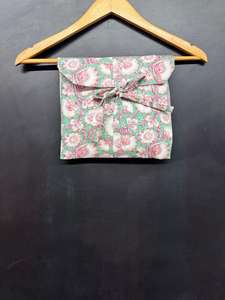 Conjunto de Pijama de Verano para Mujer, Informal, Floral, con Cuello en V, Algodón, Logotipo Frontal ODM, Cintura Elástica, Dos Piezas, Ropa de Dormir - Product Image 2