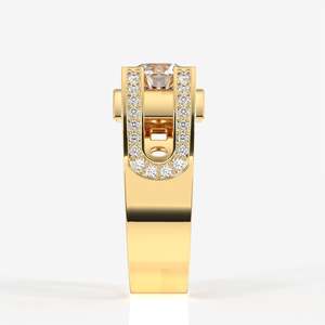 Albert <b>Men's</b> 9k Gold <b>Ring</b> with Lab Grown Diamond Premium Diamond <b>Rings</b> <b>for</b> <b>Men</b> - Product Image 3