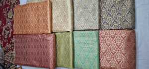 ผ้าแจ็คการ์ดเนื้อนุ่มลายเมทัลลิกสำหรับชุดคลุมดีไซน์เนอร์สำหรับตกแต่งบ้านและผลิตภัณฑ์เบาะ - Product Image 2