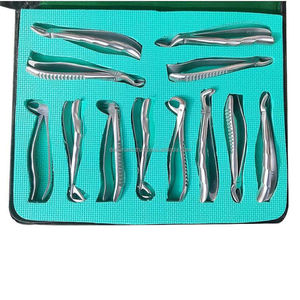 Instruments de chirurgie buccale, pinces dentaires manuelles réutilisables, jeu de fraises en carbure, outils d'extraction de qualité supérieure, garantie de 2 ans, hôpital - Product Image 1