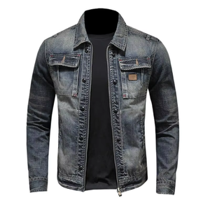 Nueva Llegada, Chaqueta Vaquera Holgada de Estilo Urbano, Fabricantes de Ropa Vaquera con Bordado Personalizado - Product Image 6