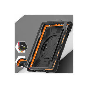 Étui en silicone Netzy 2024 SAFA Defender pour iPad Pro 11 Noir - Style simple, protection en TPU et plastique - Product Image 3