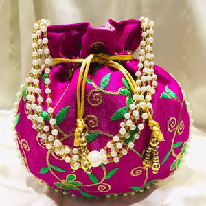 Designer Evening <b>Bag</b> Stylish <b>Potli</b> Batua Handbag - Product Image 1