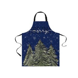 Tablier de cuisine de cuisine 100% pur coton à impression personnalisée réglable par sublimation de qualité supérieure - Product Image 4