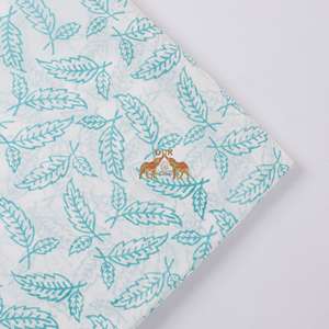 Tela Ligera al por Mayor con Estampado Floral de Hojas Bloqueadas a Mano, Material Suave de Algodón Puro para Vestidos, Camisas, Juguetes para Niñas y Niños - Product Image 6