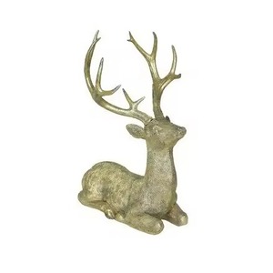 Estatua de Metal de aluminio pulido dorado, adorno Animal, decoración del hogar, figuritas para sala de estar, esculturas de renos - Product Image 6