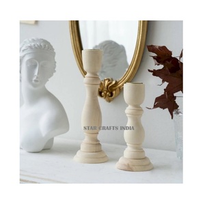 Meilleure vente de haute qualité pour la maison décorative fête de mariage à manger bougeoirs en bois créatifs produit de haute qualité de SCI - Product Image 2