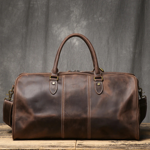 Sac de voyage en cuir avec fermeture à glissière pour les voyages et l'usage quotidien - Product Image 2