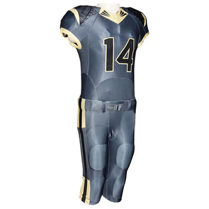 Maillot de football américain en gros, dernière conception, maillot uniforme américain sublimé, ensembles respirants - Product Image 4