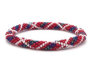 Bracelets unisexes durables de qualité supérieure faits à la main népal verre perlé diamant conception mode religieuse dernier anniversaire - Product Image 6