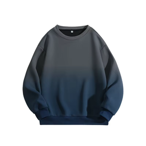 Mens Casual Neck Hoodie Breathable Comfortable Daily Wear Loose Fit Gradient Solid Color Winter Digital Printing Eco-Friendly - Product Image 6