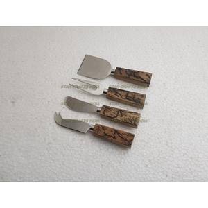 Buy Polished Marble Handle Silverware Stainless Steel Wholesale Cutlery Flatware Set Dinnerware Sets Cheese Set - Product Image 2