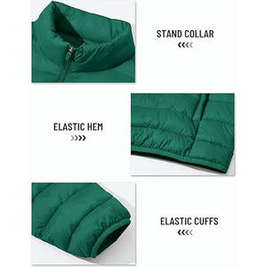 Veste matelassée légère et imperméable pour homme, manteau d'hiver matelassé, poches fonctionnelles, exportateur d'usine OEMODM, coupe-vent - Product Image 5