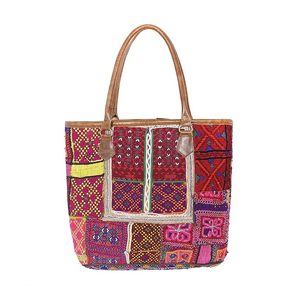 Banjara Túi afghani cổ điển chắp vá Boho <span class=keywords><strong>GYPSY</strong></span> <span class=keywords><strong>Tote</strong></span> da xử lý Ấn Độ tay thêu cổ điển Vai Túi ví túi xách - Product Image 2