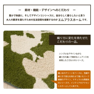 M + Home Alfombrilla interior antideslizante de acrílico verde 100% con propiedades antibacterianas absorbentes de agua aprox. 4570cm para uso doméstico - Product Image 3