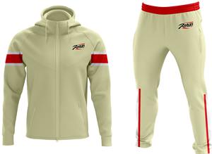 Survêtement d'entraînement unisexe en coton de haute qualité entièrement personnalisable à capuche solide hiver chaud Gym combinaison de course pour respirant - Product Image 6