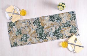 Luxury Beaded <b>Runner</b> Placemat With Leaf Design Fancy Decorative <b>Table</b> <b>Runners</b> for Wedding and Dining - Product Image 5