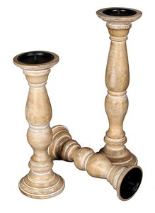 Bougeoir en fer rustique écologique Design classique en bois Inde pour la décoration de la maison Hôtels de ferme Mariages Décor de Pâques - Product Image 3