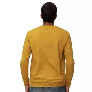 Sudadera de cuello redondo personalizada de estilo urbano ajustada para hombre, de alta calidad, 100% algodón, color sólido, mangas largas, básicos de invierno - Product Image 2