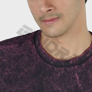 Venta al por mayor de peso pesado personalizado Boxy algodón Hip Hop camiseta de gran tamaño Vintage piedra gota hombro ácido lavado camisetas de los hombres - Product Image 3