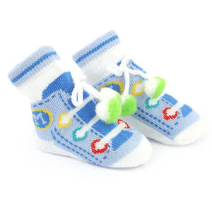 Newborn <b>Booties</b> - Blue - Product Image 3