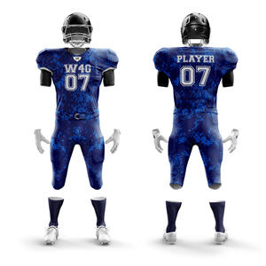 Short en jersey brodé de vêtements de football américain pour hommes sur mesure Séchage rapide 100% polyester Caractéristique respirante - Product Image 1