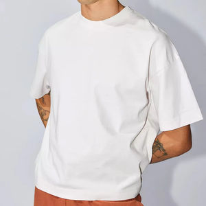 T-shirt personnalisé OEM 230 g/m², mélange 85 % coton 15 % polyester, t-shirt brodé personnalisé, t-shirt en mélange doux de polyester - Product Image 6