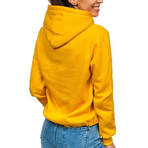 Sweats à capuche pour femmes de haute qualité pull à capuche de couleur unie avec poche pour un usage quotidien - Product Image 6