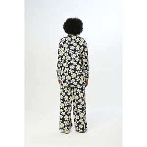 กางเกงขากว้างลายดอกไม้สำหรับผู้หญิงพร้อมขอบเอวยางยืด บรรจุภัณฑ์เดี่ยว - Product Image 3