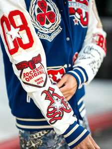 Nouvelle arrivée, veste universitaire réversible écologique à col montant personnalisé, de haute qualité, vêtements scolaires, baseball, homme - Product Image 3