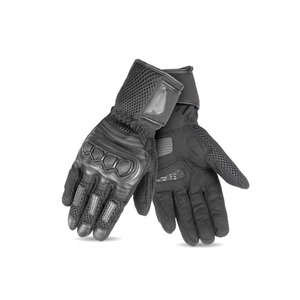 Gants de moto unisexes imperméables, respirants, antidérapants, avec fermeture à boucle et crochet, design à nœuds rigides, cuir intelligent pour la course - Product Image 1