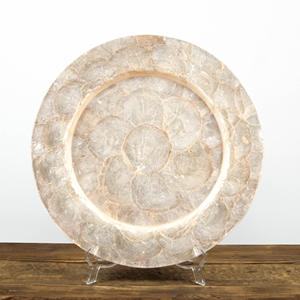 Plato de presentación de concha de capiz al por mayor, buena elección, mantel individual con incrustaciones de MOP, precio económico de proveedor directo - Product Image 1