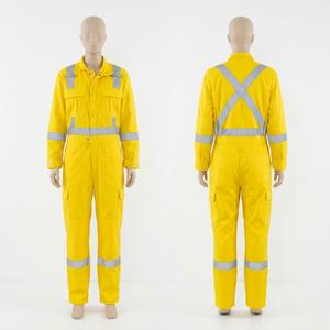 Combinaison de sécurité pour femmes, uniforme, 240 GSM, polycoton, panneau réfléchissant orange, vêtements de travail, broderie personnalisée, impression à l'écran, logo - Product Image 6
