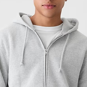Sweat à capuche pour hommes pour commandes en gros, matière confortable pour un ajustement décontracté avec épaules tombantes et fermeture éclair, prix avantageux / manches longues - Product Image 2
