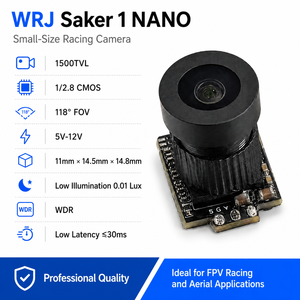 WRJ Saker 1 NANO <b>Micro</b> FPV Drone <b>Camera</b> 1500TVL 1 2 8 CMOS Low Light WDR Low Latency 118 Degree FOV 5V 12V - Product Image 3