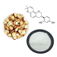Poudre de glabridine d'extrait de racine de réglisse naturelle 40% 90% 98% Glabridine