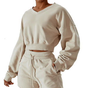 Ensemble deux pièces d'hiver pour femmes, vêtements, logo personnalisé, tenues, shorts, sweat-shirt, ensemble deux pièces pour femmes, ensembles décontractés pour femmes - Product Image 4