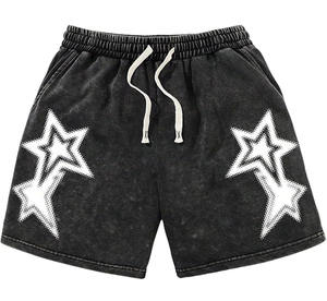 กางเกงขาสั้นผู้ชายแบบแห้งเร็วกระเป๋าตกแต่งลาย100% ผ้าฝ้ายไซส์ใหญ่พิเศษ - Product Image 5