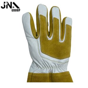 Gants de soudage Tig XL pour hommes doublure en coton et cuir de vache de haute qualité logo personnalisé CE protection de sécurité pour les travaux à l'argon vente en gros - Product Image 5