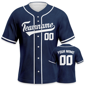 Maillot de baseball personnalisé avec logo et nom, vente en gros, sublimation solide, pour adultes, vêtements de baseball et de softball, maillots de baseball 100% polyester - Product Image 3