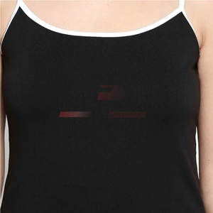 Camiseta básica de algodón de alta calidad para mujer, camiseta sin mangas elástica al por mayor, camiseta sin mangas Lisa personalizada con estilo para mujer - Product Image 4