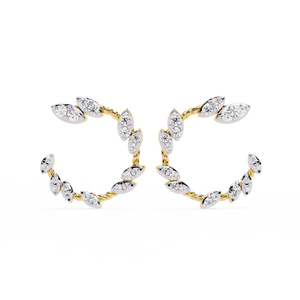 Pendientes Brillantes de Oro de 18K con Diamante Cultivado en Laboratorio, Pendientes de Diamantes Premium - Product Image 1